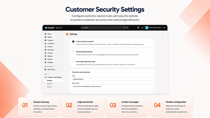 Customer Login Manager
