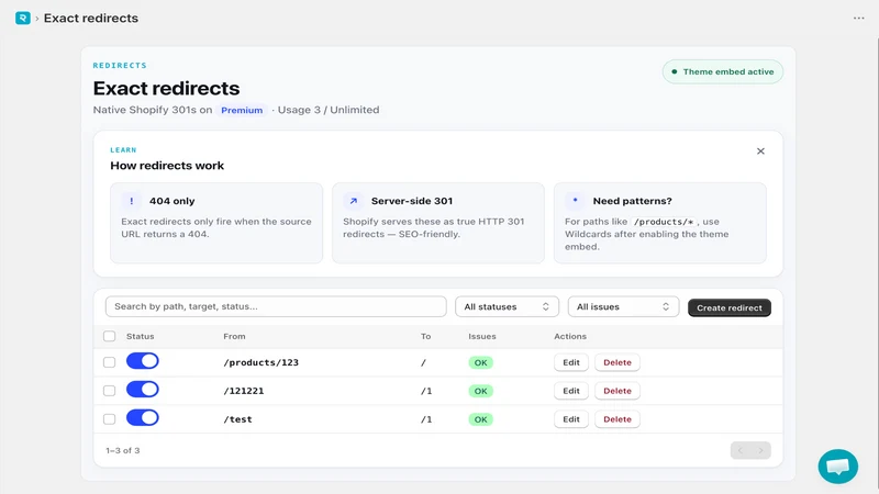 Reroutify – 301 & 404 Redirect