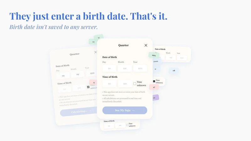Quarter: Korean Saju Match