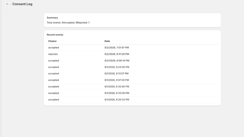 Cookie Consent App