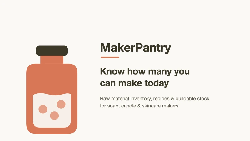 MakerPantry: Materials & BOM