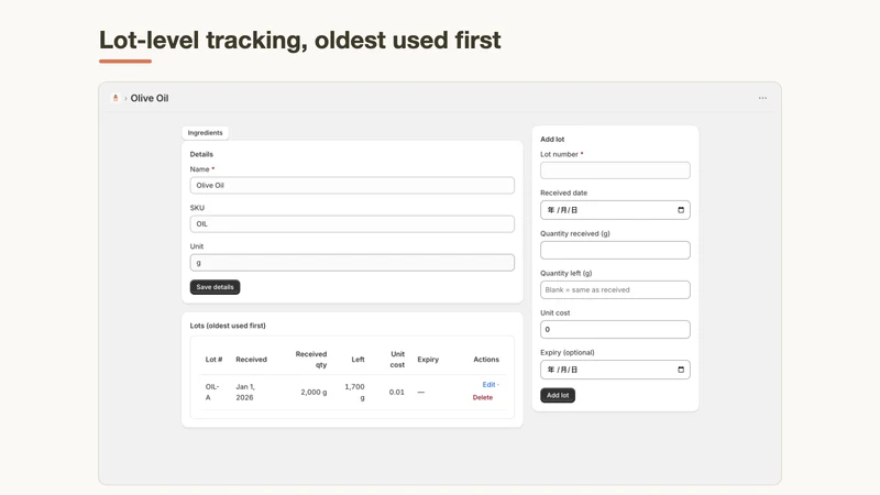 MakerPantry: Materials & BOM