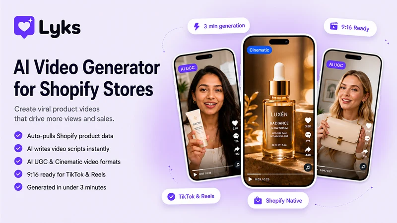 Lyks ‑ AI UGC Video Maker