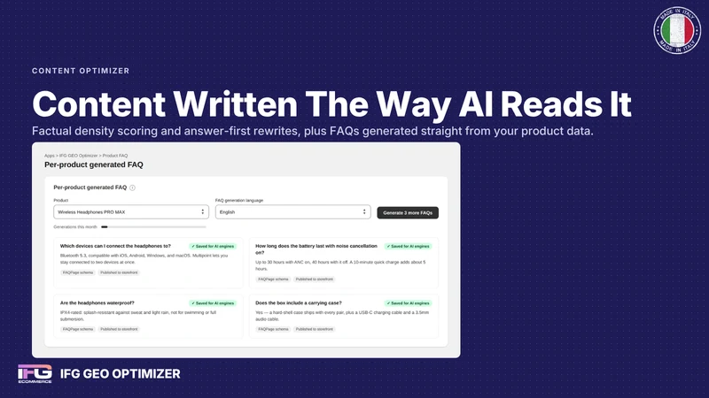 IFG GEO Optimizer: AI SEO/AEO