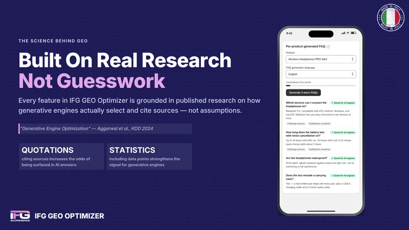 IFG GEO Optimizer: AI SEO/AEO