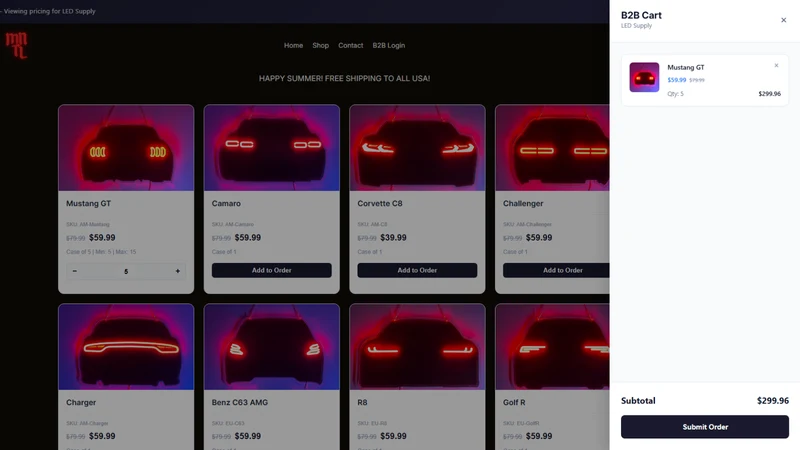 Midnight B2B Wholesale Pricing