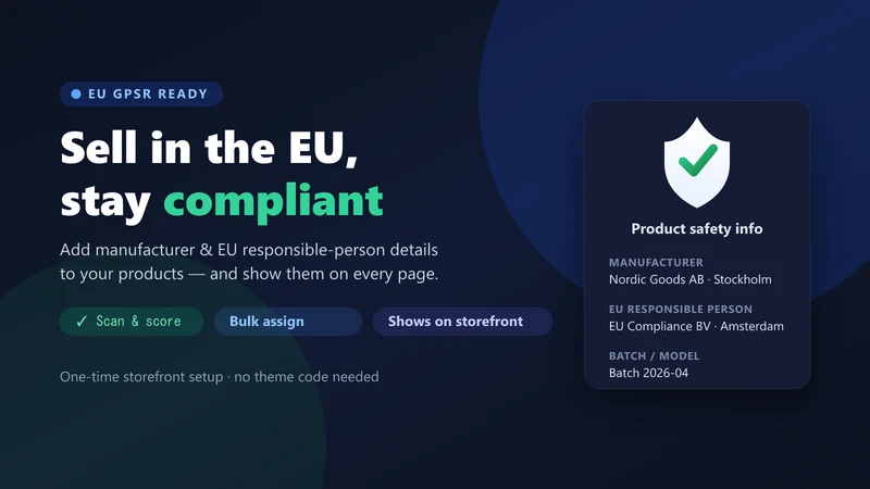EU Ready ‑ Withdrawal & GPSR