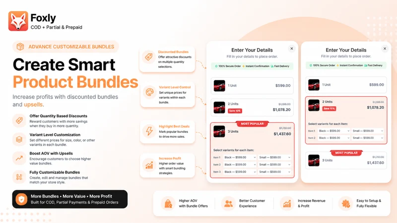 Foxly COD + Partial & Prepaid