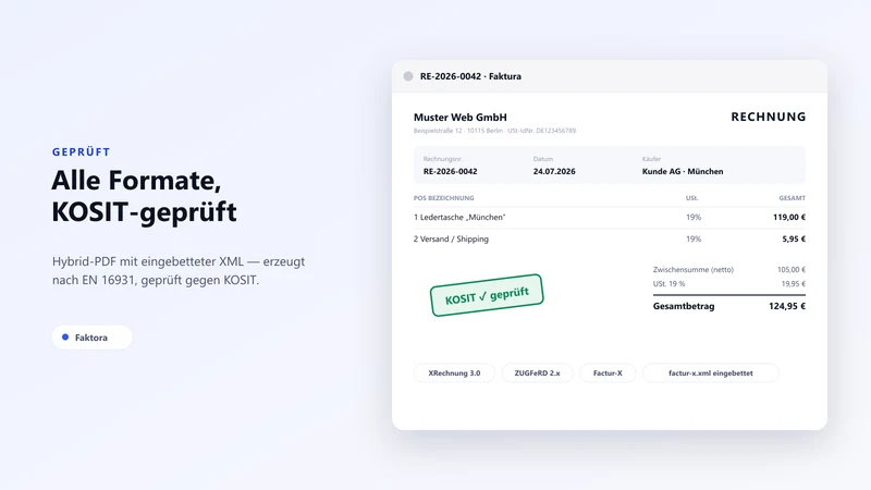 Faktora ‑ EU E‑Invoicing