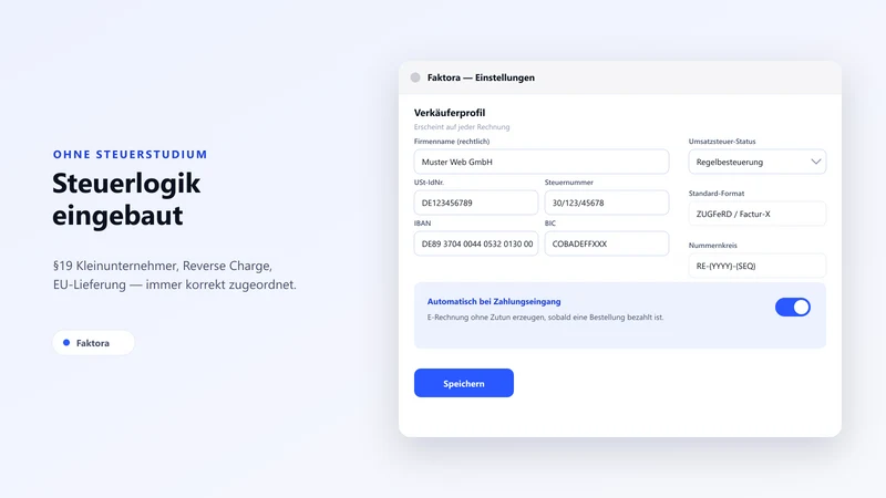 Faktora ‑ EU E‑Invoicing