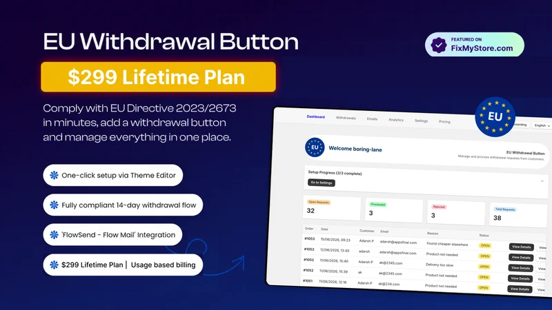 Lifetime: EU Withdrawal Button
