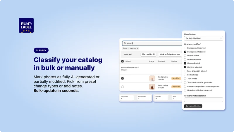 EU AI Label ‑ EU AI Act App