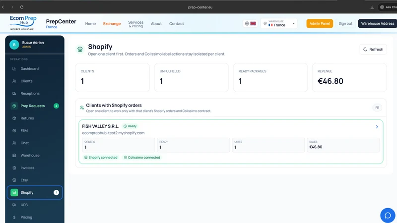 EcomPrep Hub Fulfillment