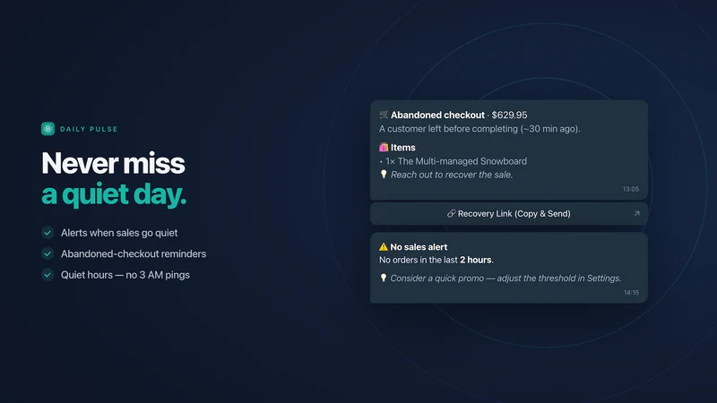 Daily Pulse: Sales Alerts