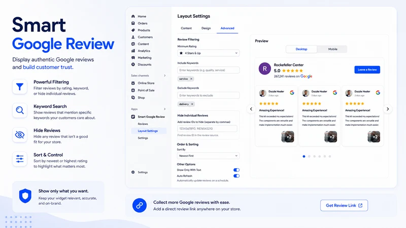 Trustio Smart Google Reviews