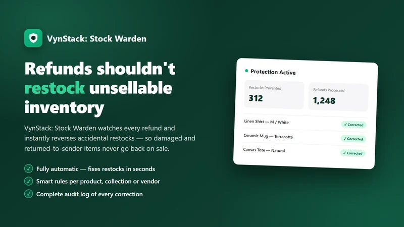 VynStack ‑ Stock Warden