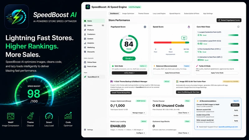 SpeedBoost: AI Speed Engine