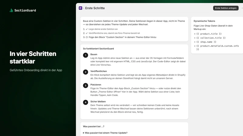 SectionGuard: Theme Sections
