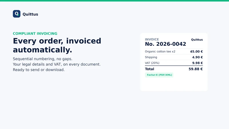 Quittus — Compliant Invoices