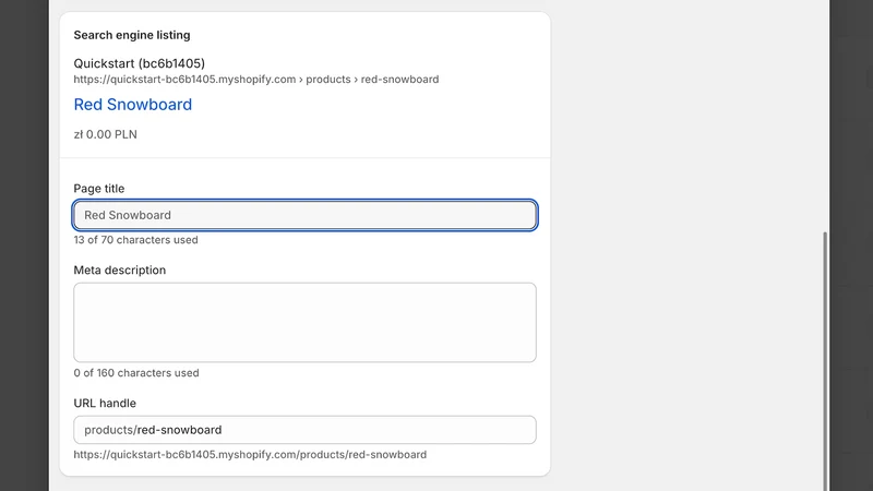 WebSoft Product SEO Checker