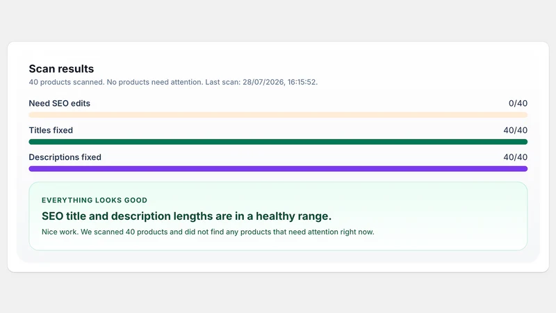 WebSoft Product SEO Checker