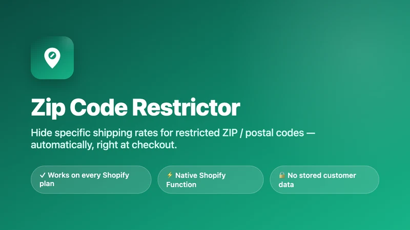 ZipGuard Shipping Restrictions