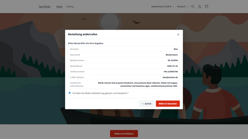 Withdrawal Button