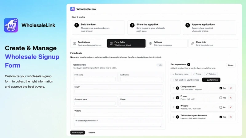 WholesaleLink B2B Pricing