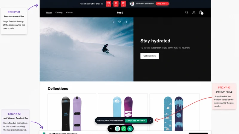 Sticky Toolkit: Sales Widgets