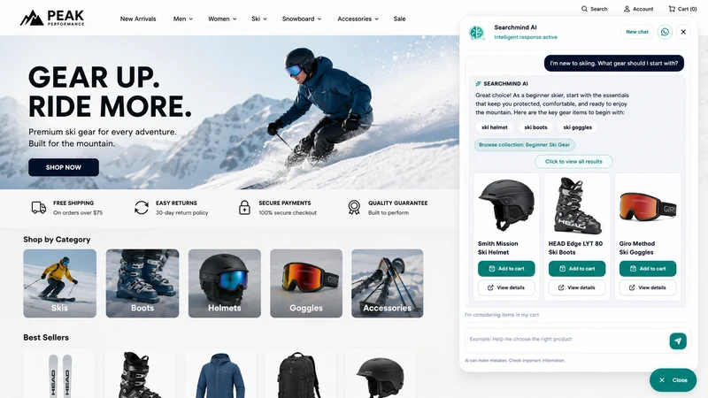 SearchMind AI Shop Assistant