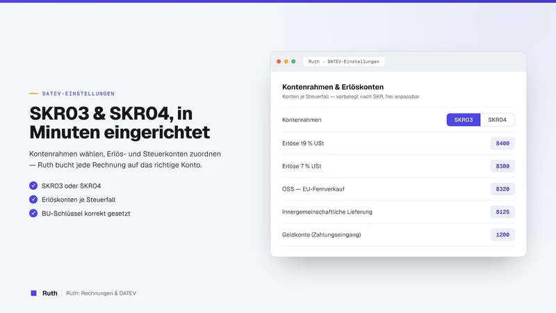 Ruth: Rechnungen & DATEV