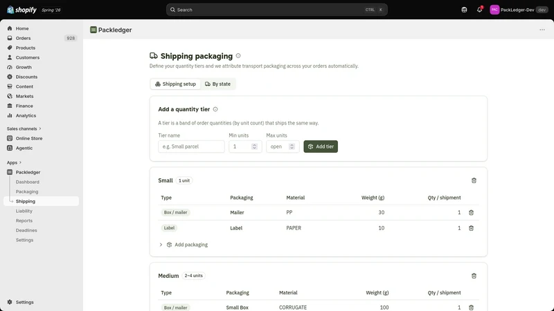 Packledger