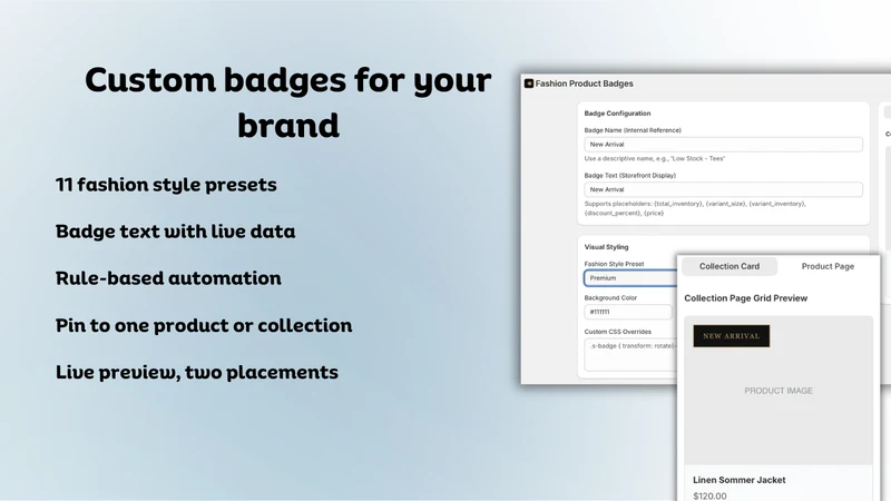Tagsy: Fashion Product Badges