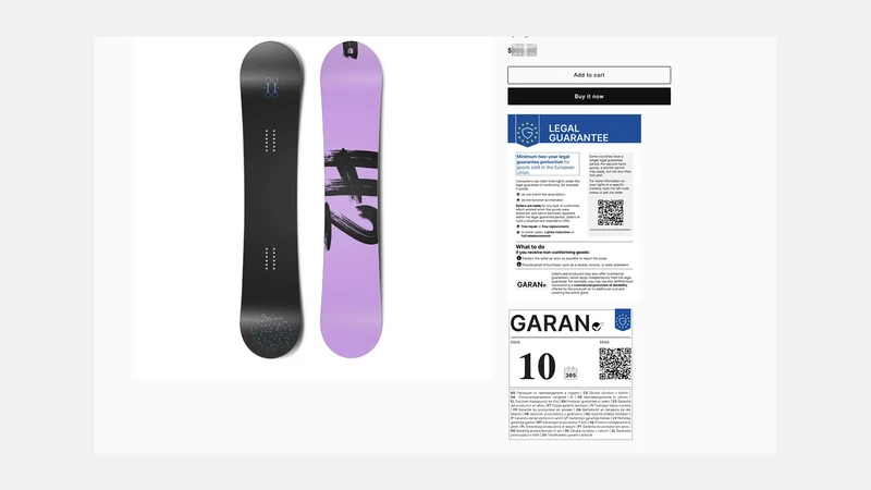 Lifetime: EU GARAN Label