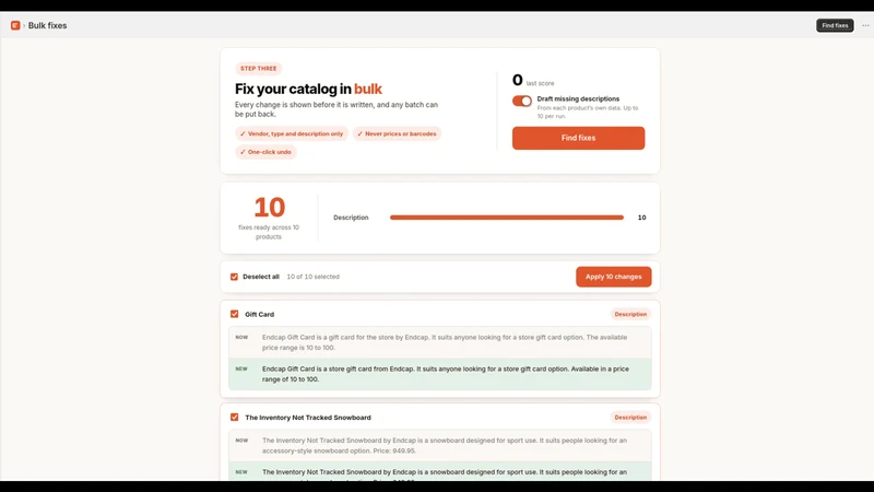 Endcap: AI Visibility Audit