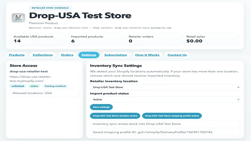 Drop‑USA Retailer