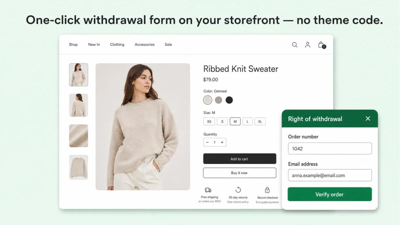 Widerova EU Withdrawal Form