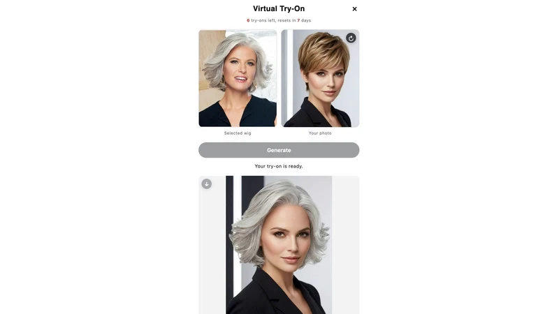 TryHair: Wig Try‑On