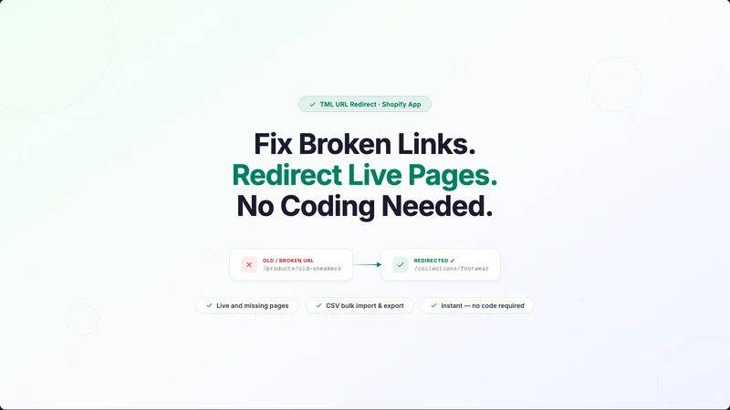 TML URL Redirect
