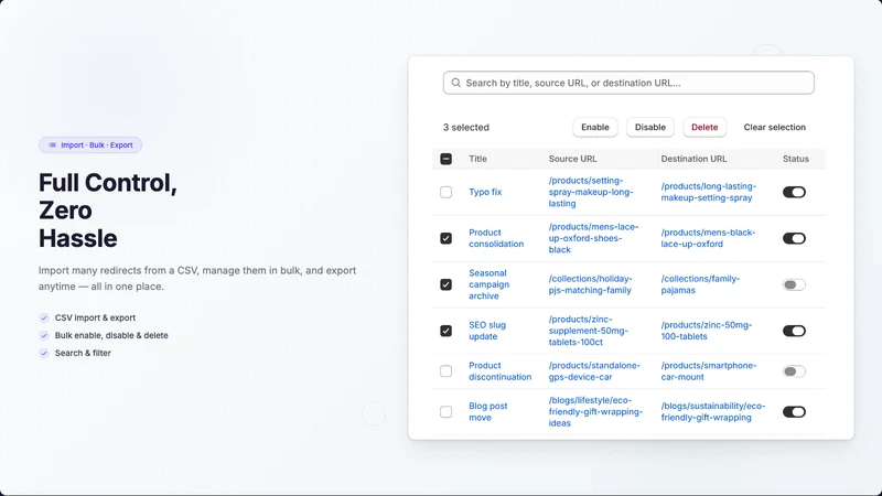 TML URL Redirect