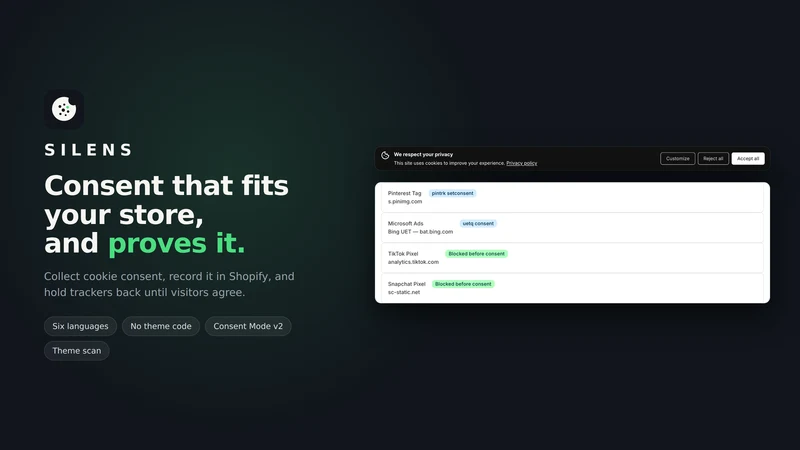 Silens ‑ Cookie Banner & GDPR