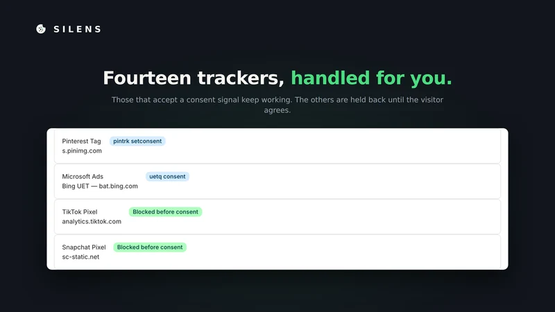 Silens ‑ Cookie Banner & GDPR