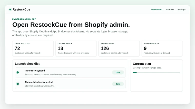 RestockCue