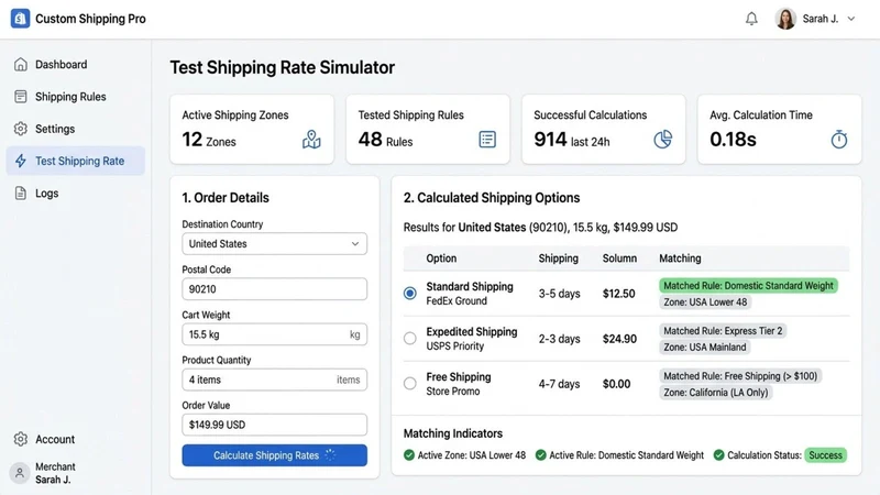 Custom Shipping