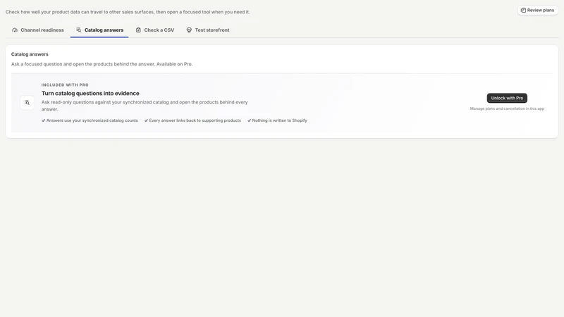 Catalog Command