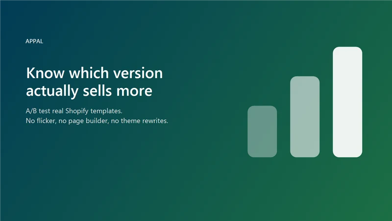 Appal: A/B Testing & CRO