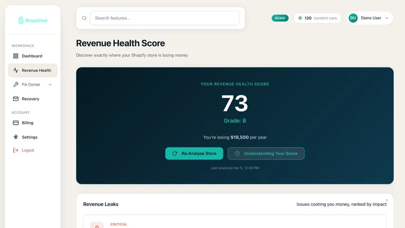 Shoptimal: AI SEO Optimizer