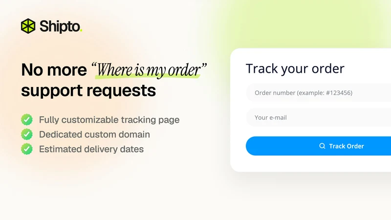 Shipto ‑ Smart Order Tracking