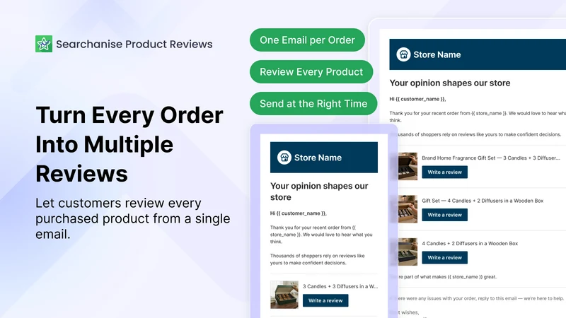 Searchanise Product Reviews