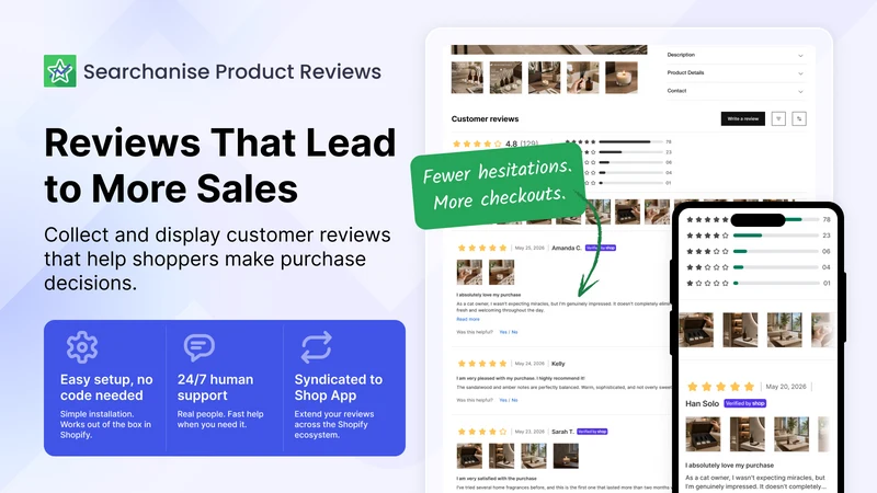 Searchanise Product Reviews